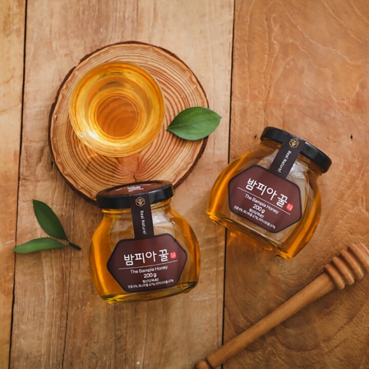참자연영농조합법인,[참자연]밤피아꿀(유리병200g x 2)