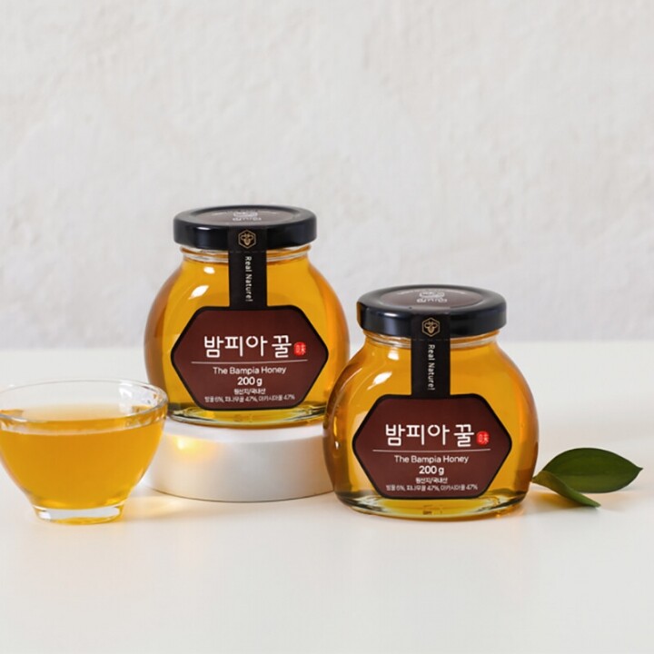 참자연영농조합법인,[참자연]밤피아꿀(유리병200g x 2)
